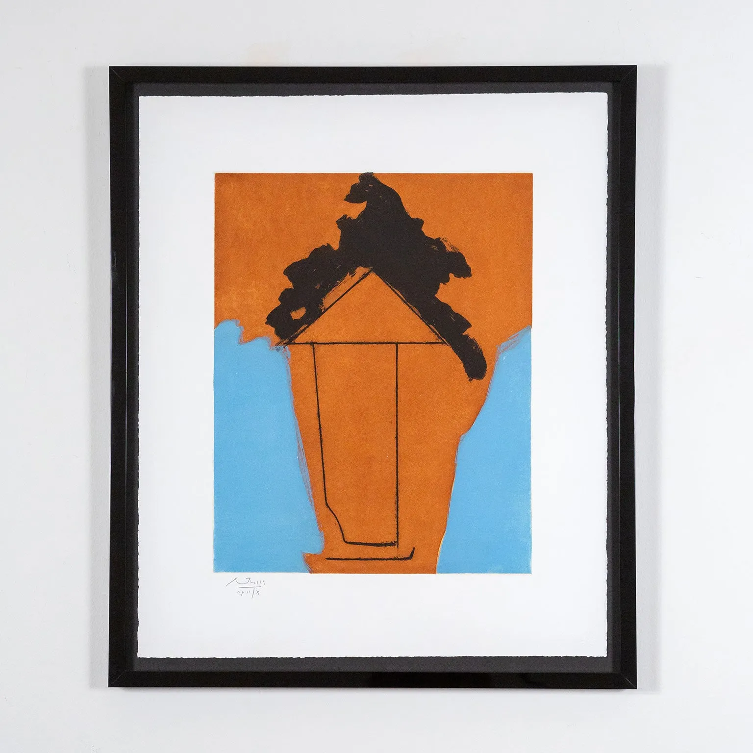 ROBERT MOTHERWELL "THE PERSIAN II" AQUATINT, 1985