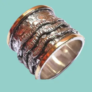 Romantic floral engagement / everyday spinning ring