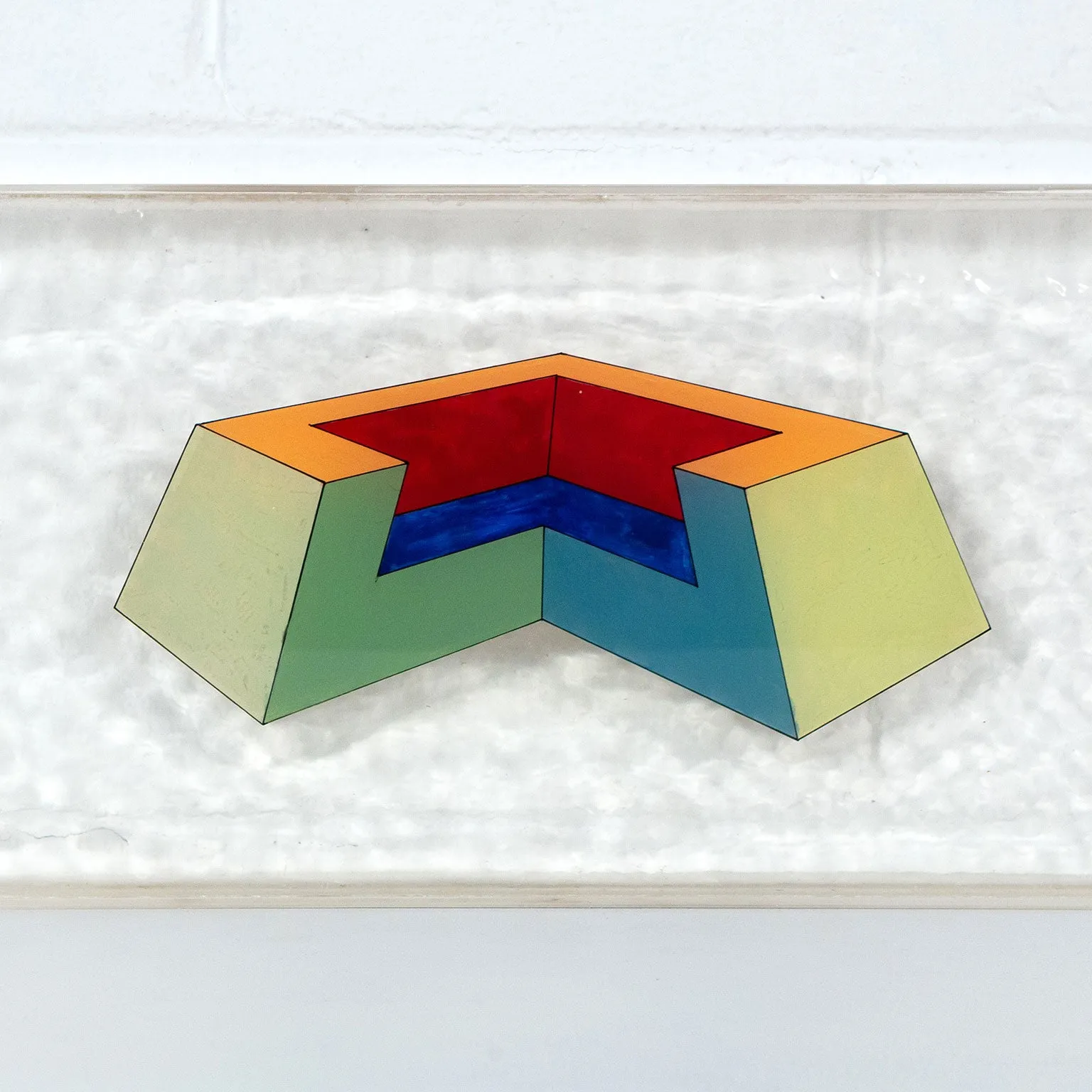 RONALD DAVIS "TRUNCATE" PAINTING, 1967