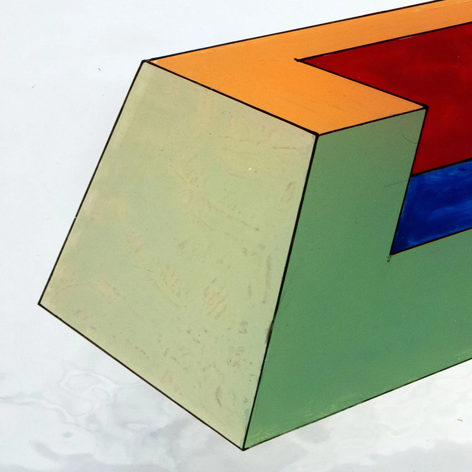 RONALD DAVIS "TRUNCATE" PAINTING, 1967