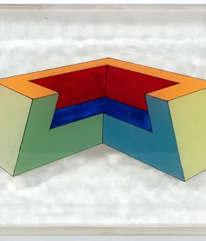 RONALD DAVIS "TRUNCATE" PAINTING, 1967