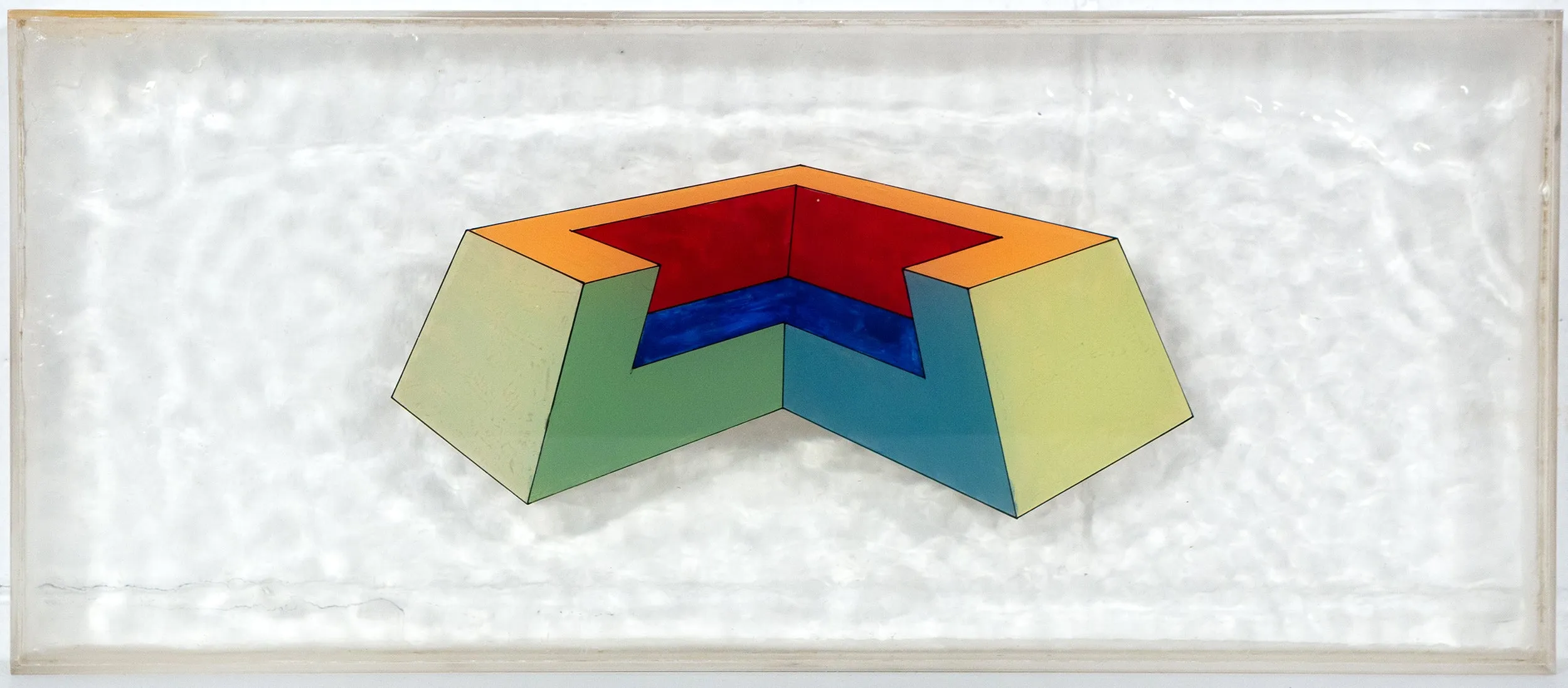 RONALD DAVIS "TRUNCATE" PAINTING, 1967