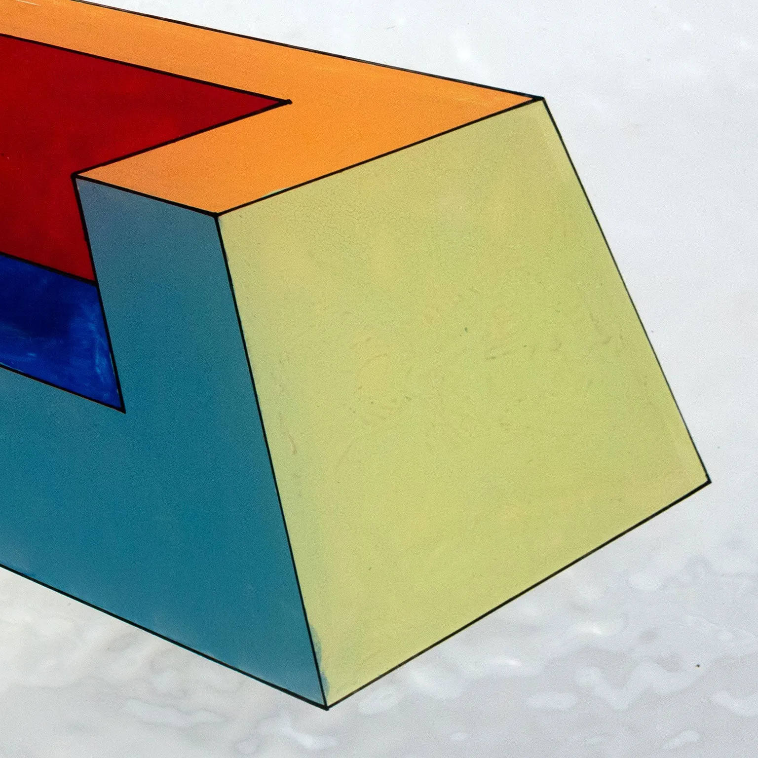 RONALD DAVIS "TRUNCATE" PAINTING, 1967