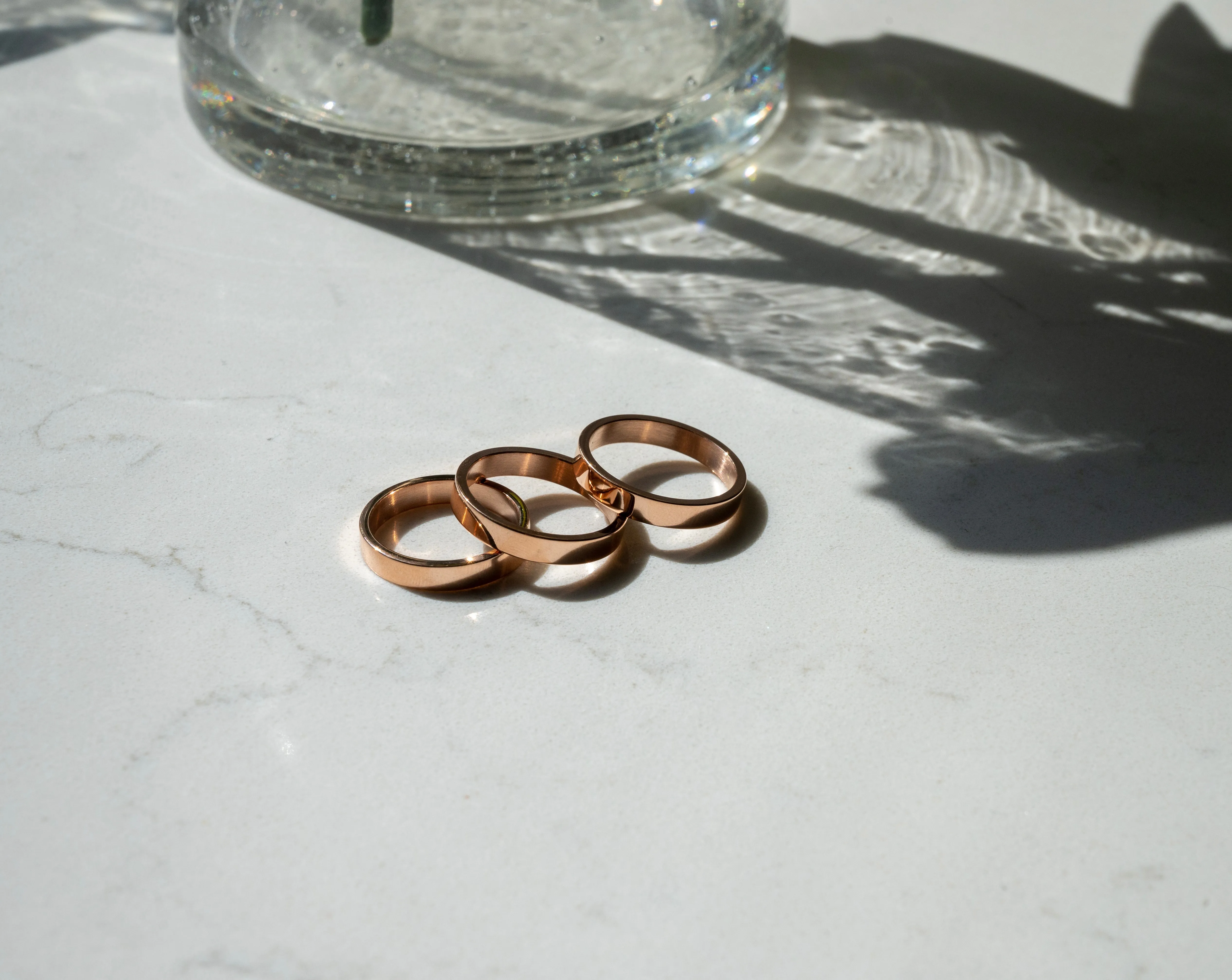 Rose Gold Jamie Stacker Ring 4mm
