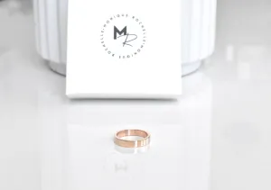 Rose Gold Jamie Stacker Ring 4mm