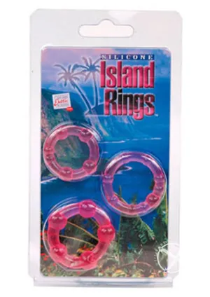 Silicone Island Rings-Pink