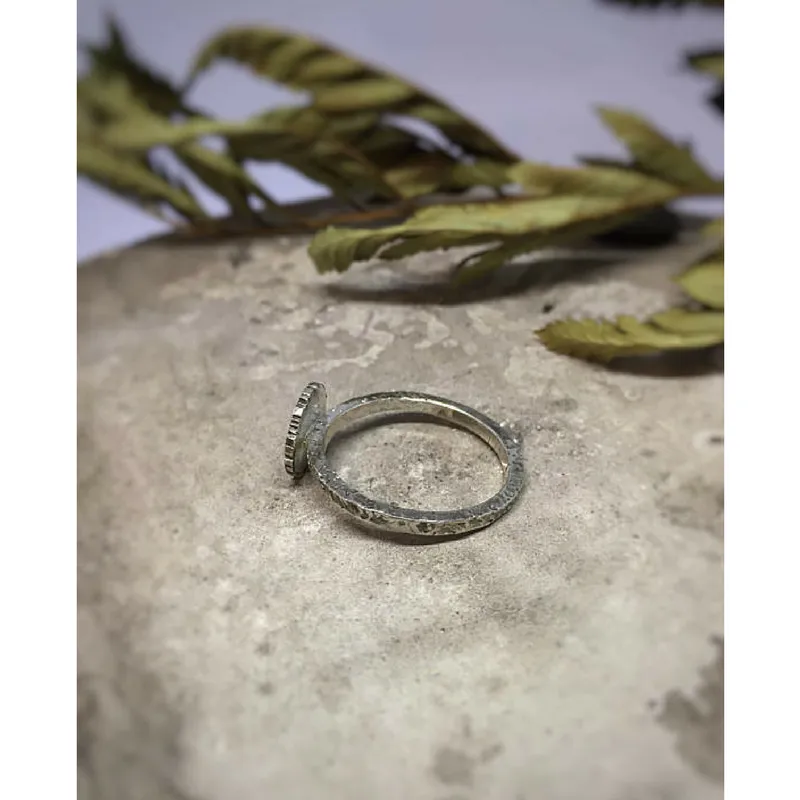 Silver Moon and Star Celestial Ring