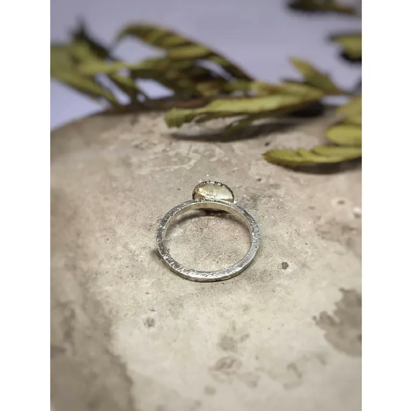 Silver Moon and Star Celestial Ring
