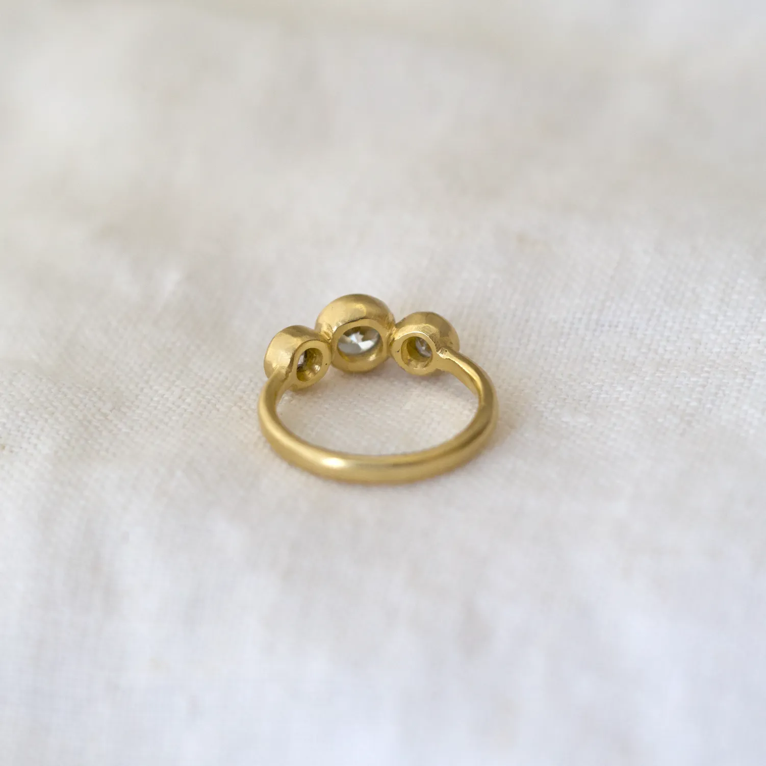 Small Triad Diamond Ring
