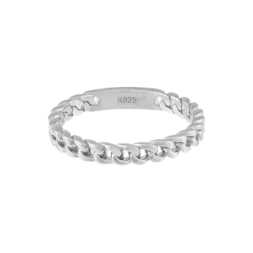 Solid Curb Link Ring