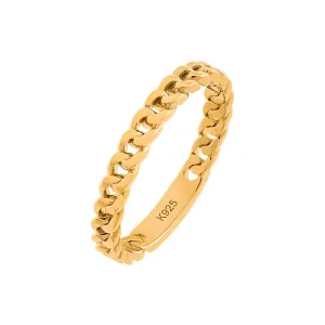 Solid Curb Link Ring