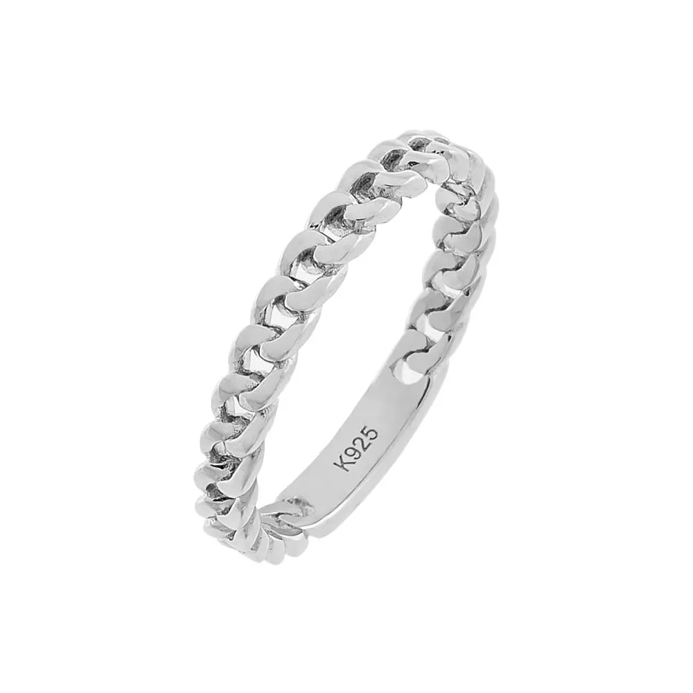 Solid Curb Link Ring