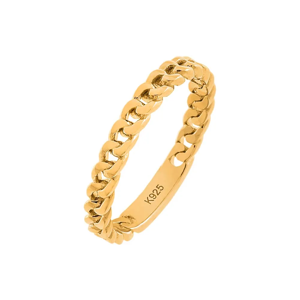 Solid Curb Link Ring