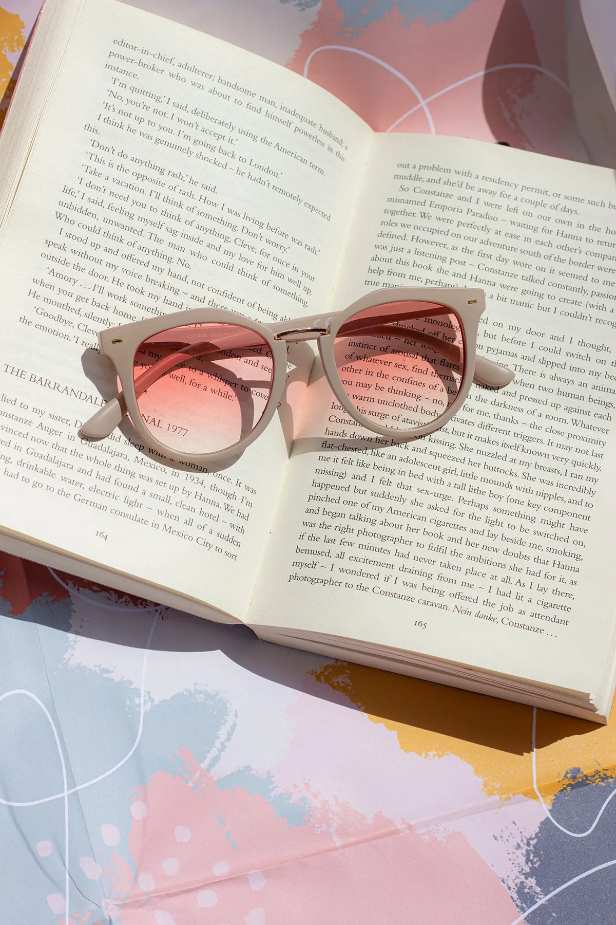 Square Frame Metal Nose Piece Sunglasses