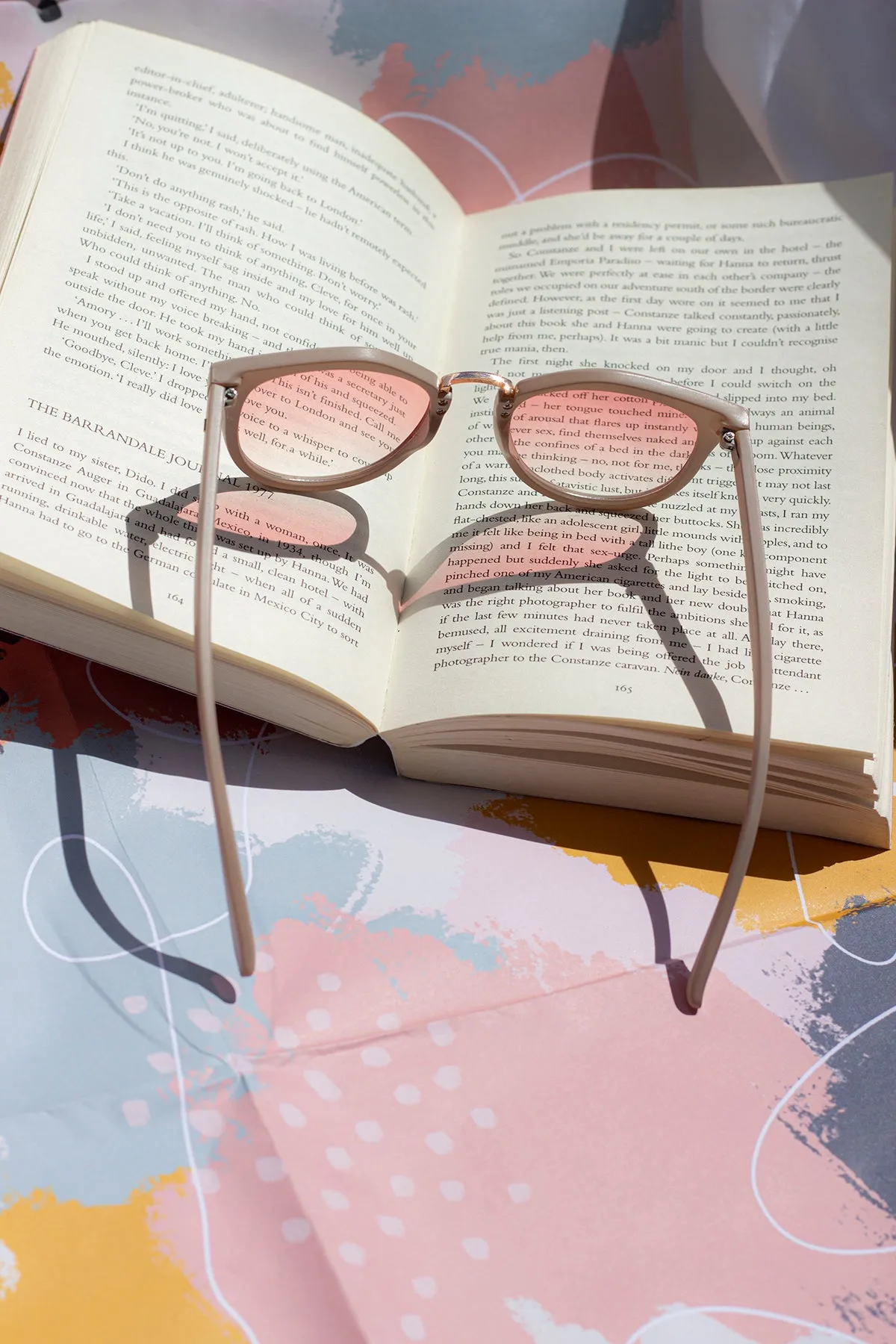 Square Frame Metal Nose Piece Sunglasses