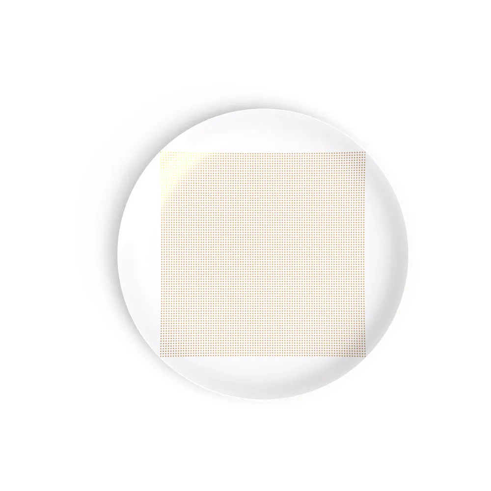Square Gold Dessert Plate