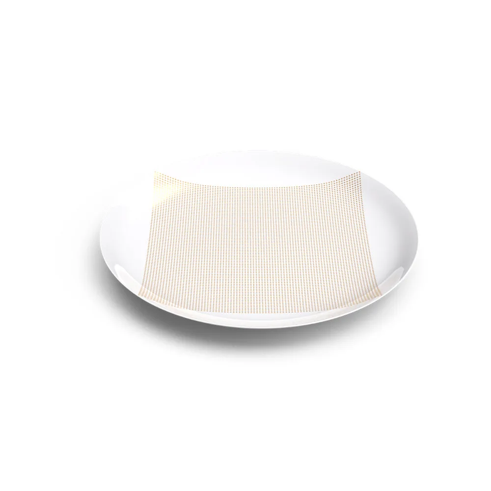 Square Gold Dessert Plate