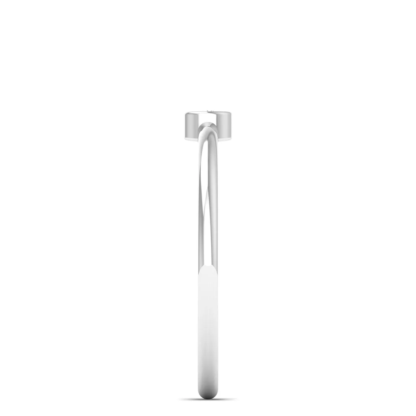 Stackable Bezel-Set Diamond Ring