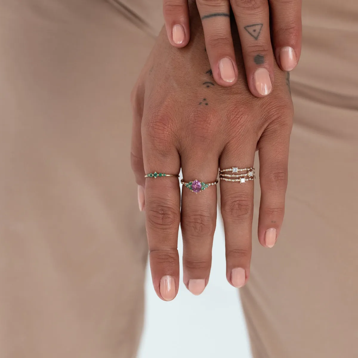 Starry Diamond Triple Band