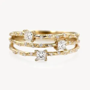 Starry Diamond Triple Band