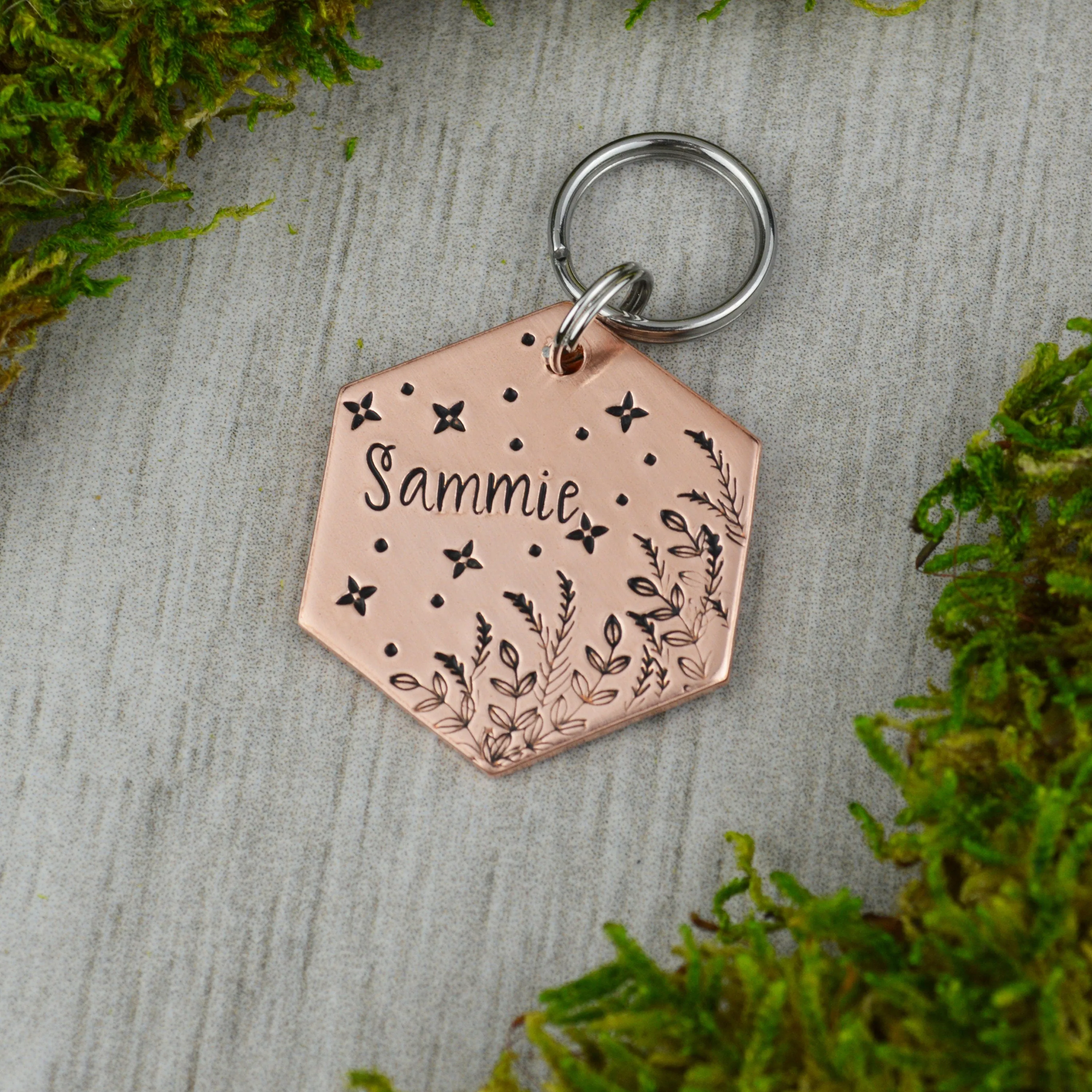 Starry Meadow Pet ID Tag