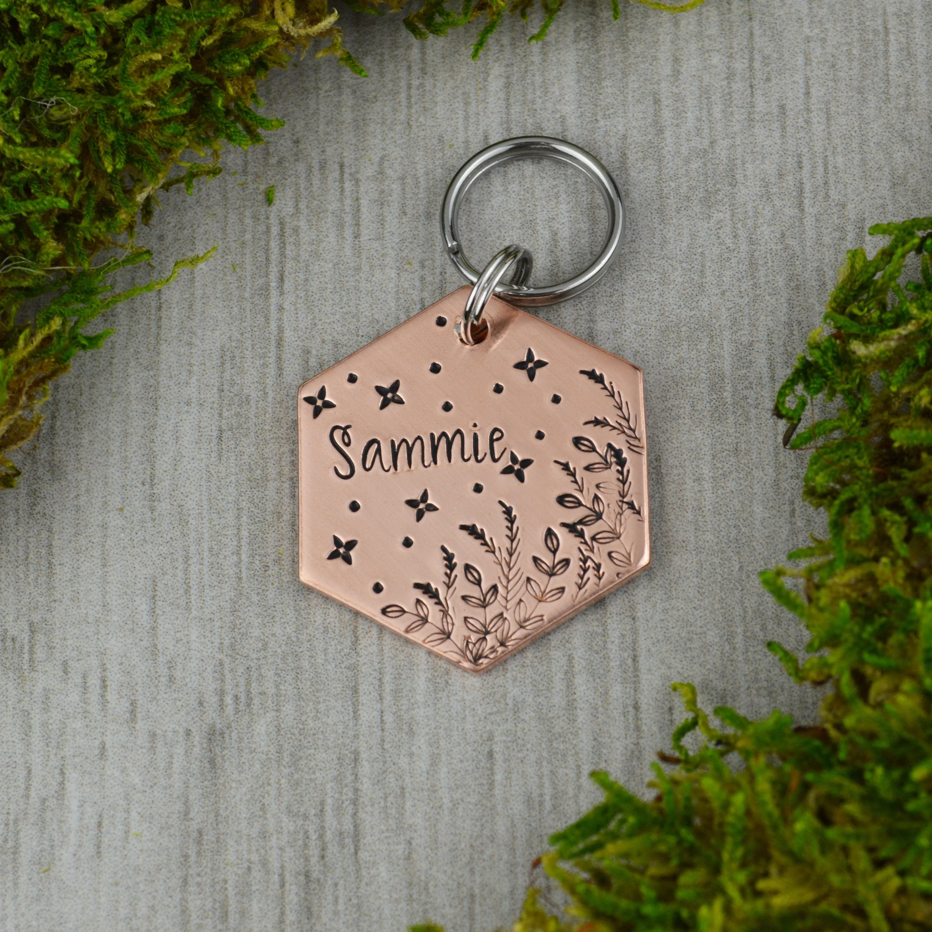 Starry Meadow Pet ID Tag