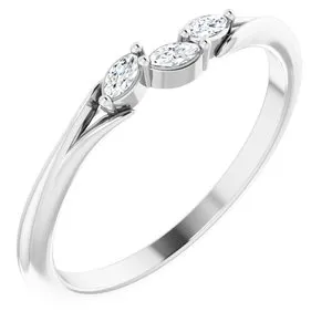 Sterling Silver 1/10 CTW Natural Diamond Ring