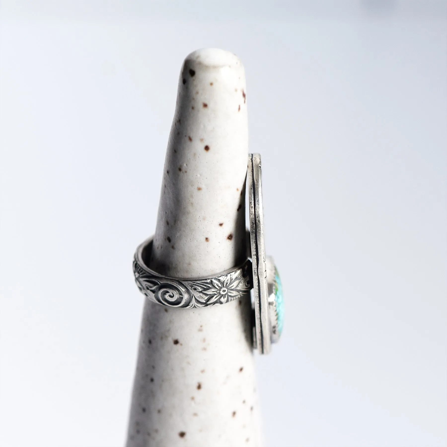 Sterling Silver & Turquoise Forest Rings ~ 1 Available