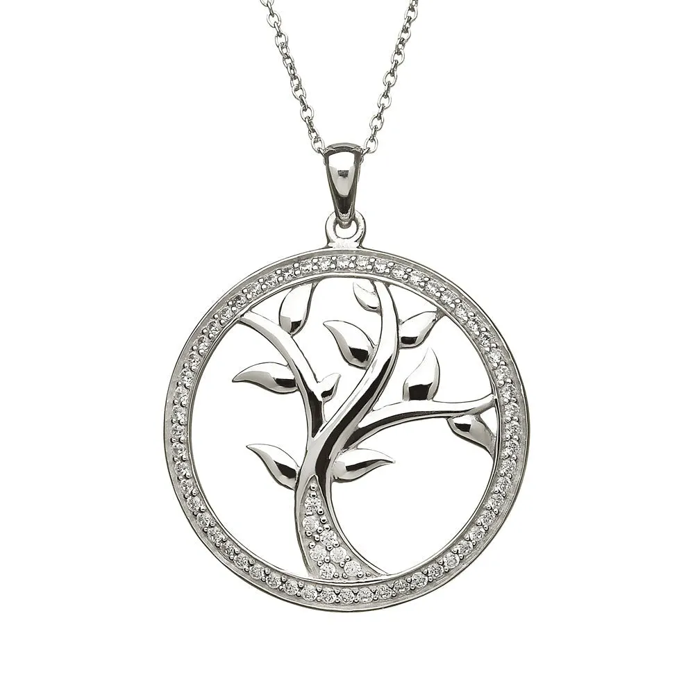 Sterling Silver Tree of Life Pendant with Chain - ANU1107