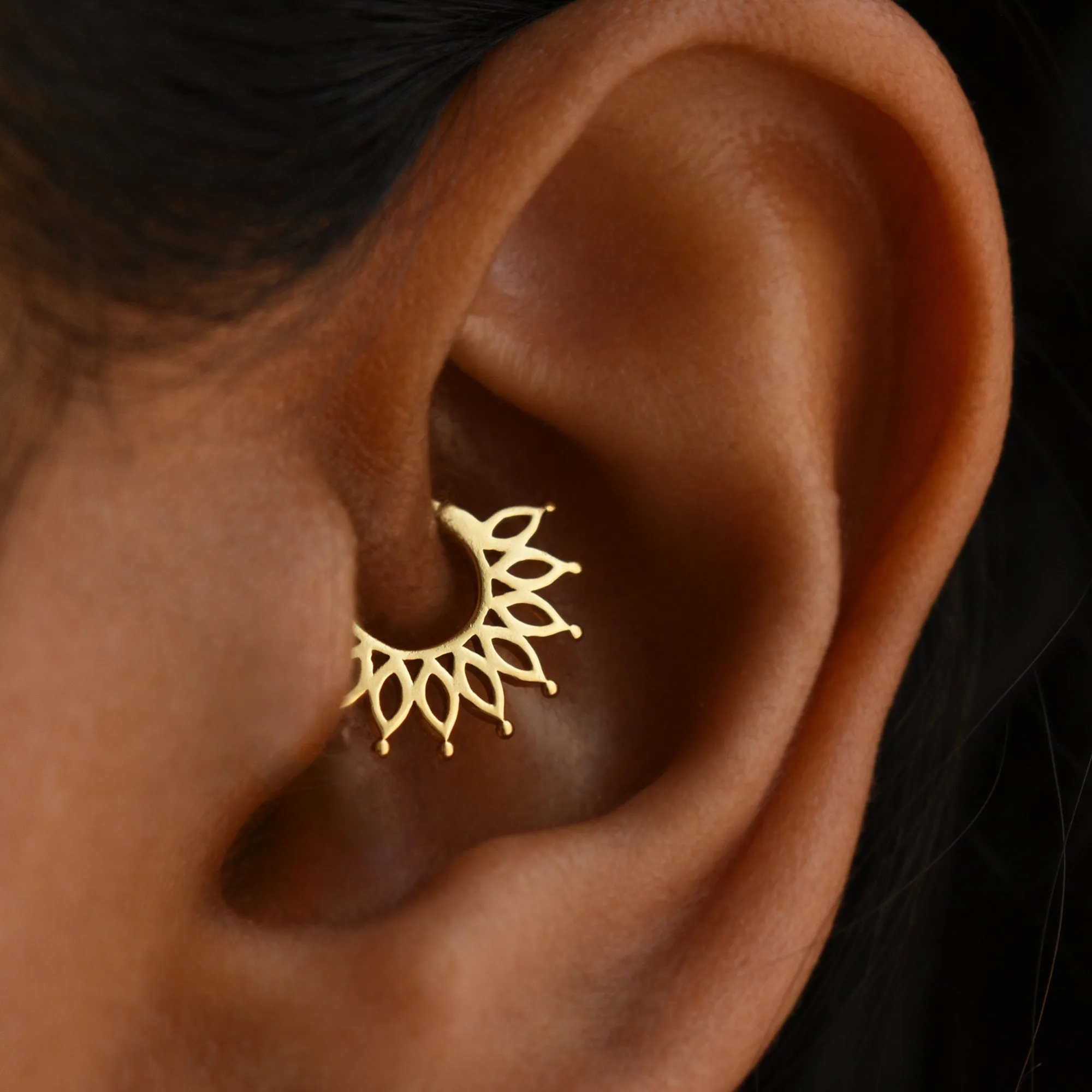 Sunflower Daith Septum Piercing Ring