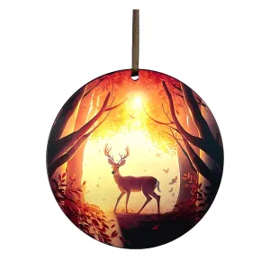 Sunset Buck, Acrylic Window Ornament #SC274