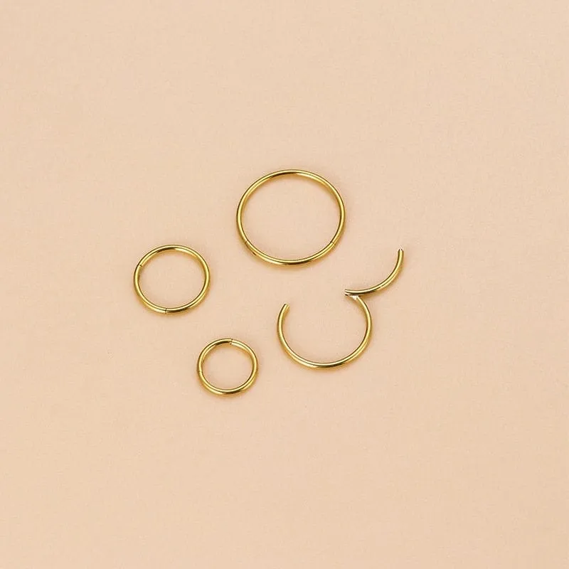 Surgical Steel 20 Gauge Nose Piercing Hoop Nose Lip Ring