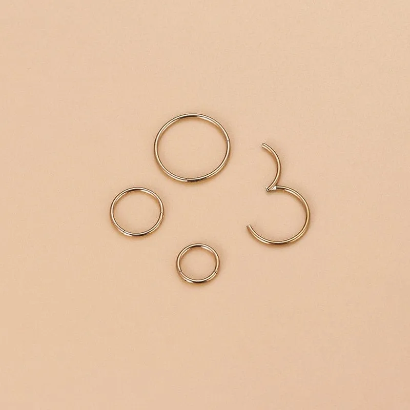 Surgical Steel 20 Gauge Nose Piercing Hoop Nose Lip Ring