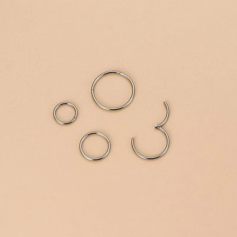 Surgical Steel 20 Gauge Nose Piercing Hoop Nose Lip Ring