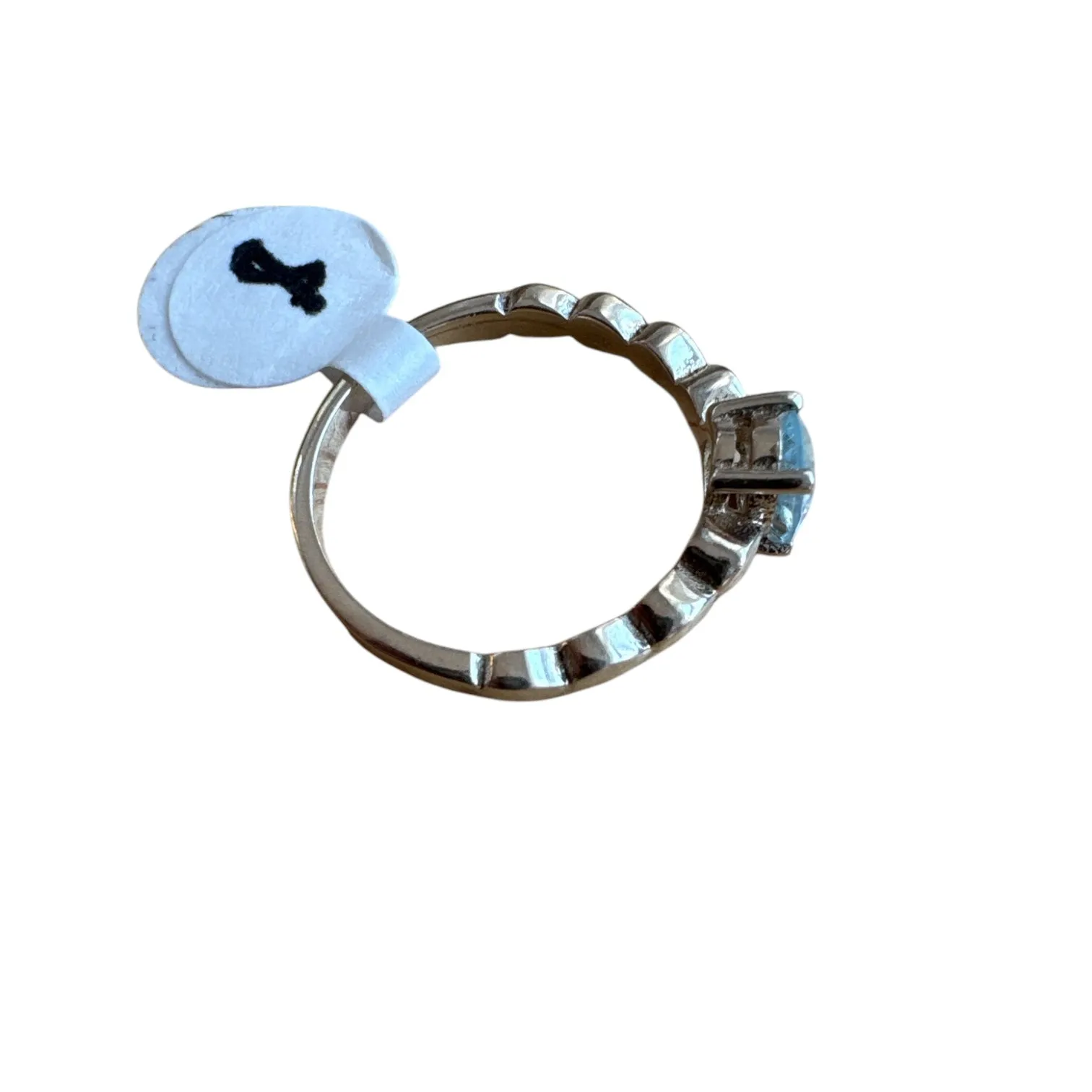 Swiss Blue Topaz Solid 925 Sterling Silver Ring