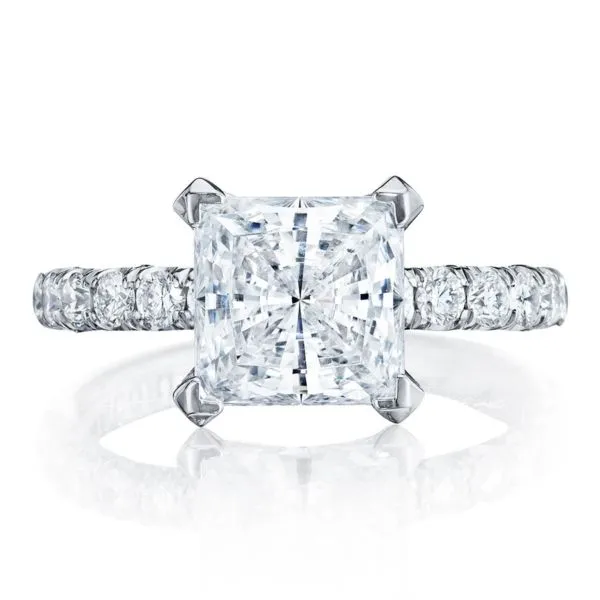 Tacori Pave Princess Cut Diamond Engagement Ring