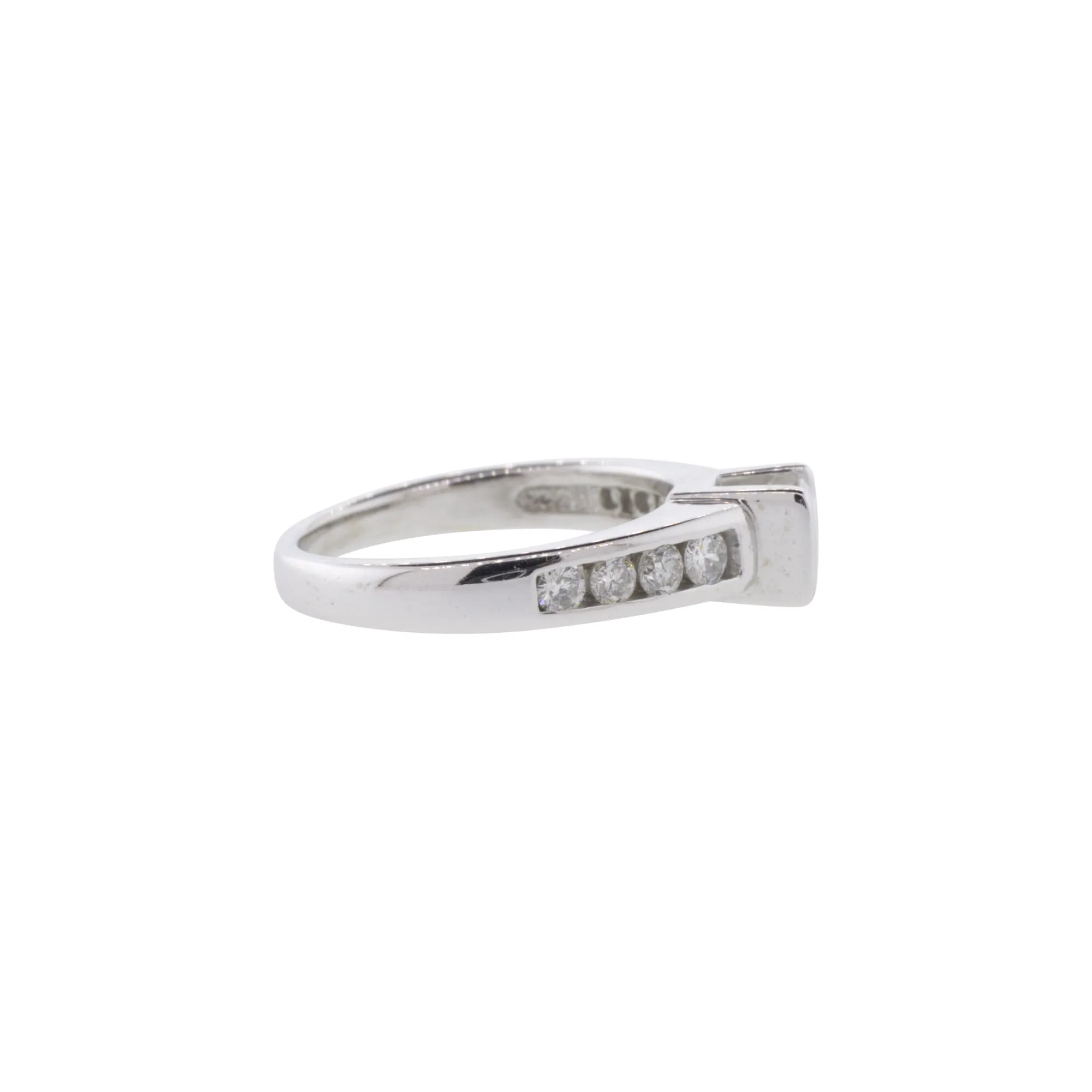 Tension Set Natural Round Brilliant Cut Diamond Ring