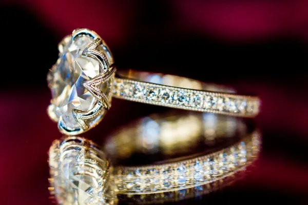 The Dahlia Solitaire with Diamonds