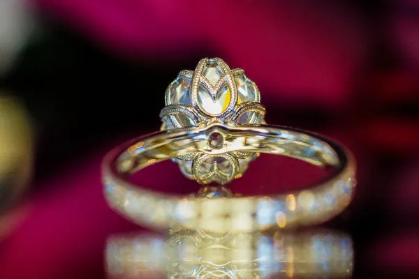 The Dahlia Solitaire with Diamonds