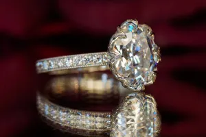 The Dahlia Solitaire with Diamonds