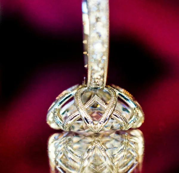 The Dahlia Solitaire with Diamonds