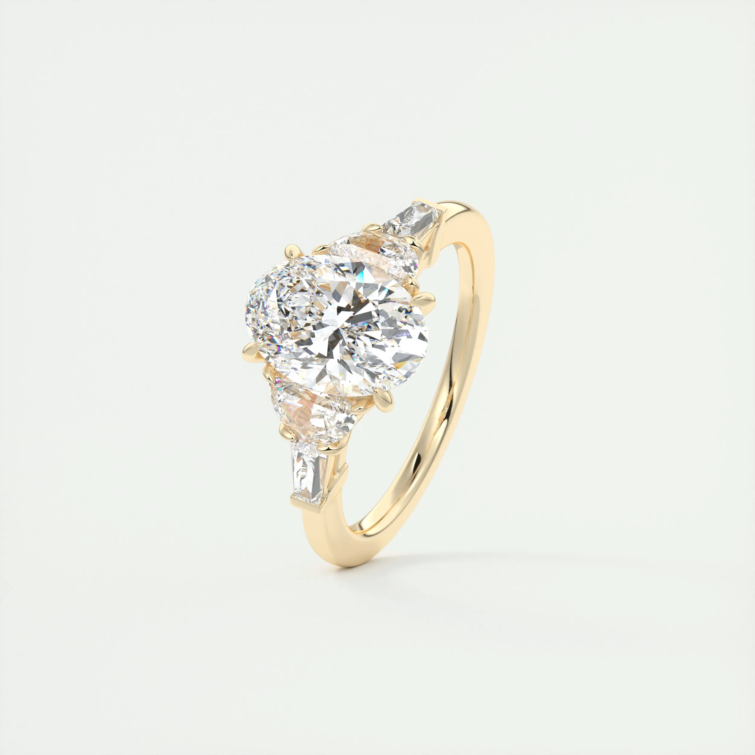 The Nouveau Five Stone | Oval