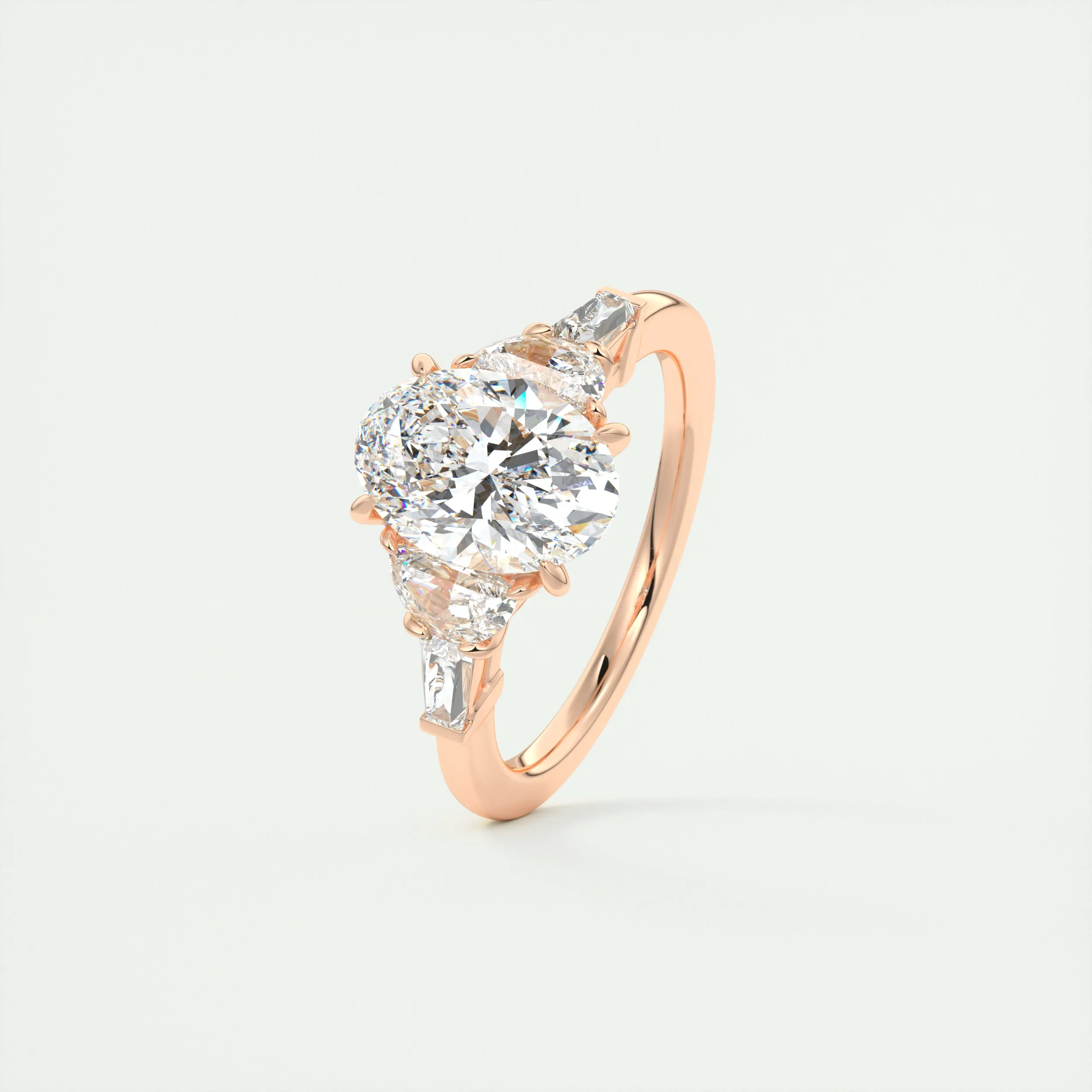 The Nouveau Five Stone | Oval