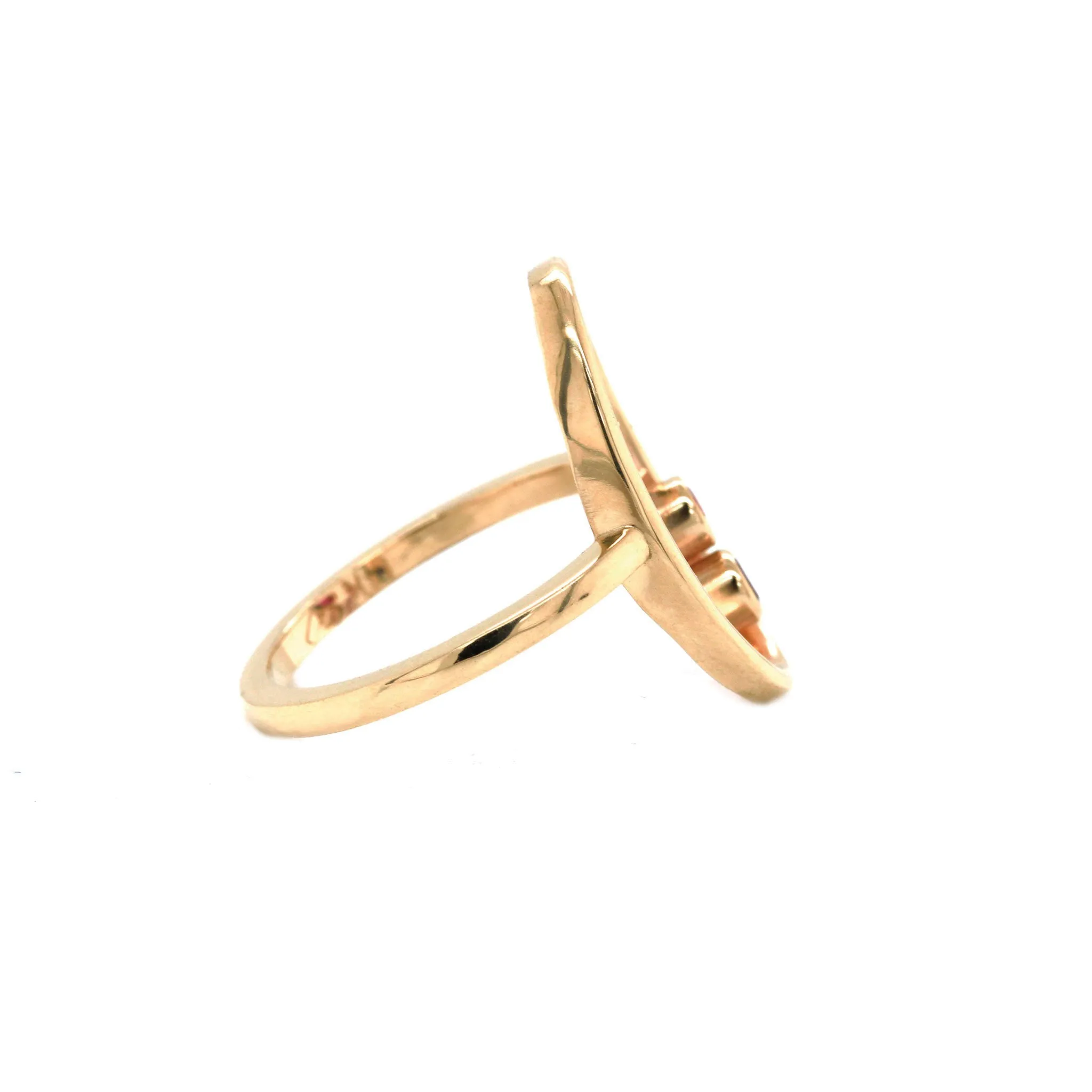 The Zuri Ring with Amethyst & Ruby