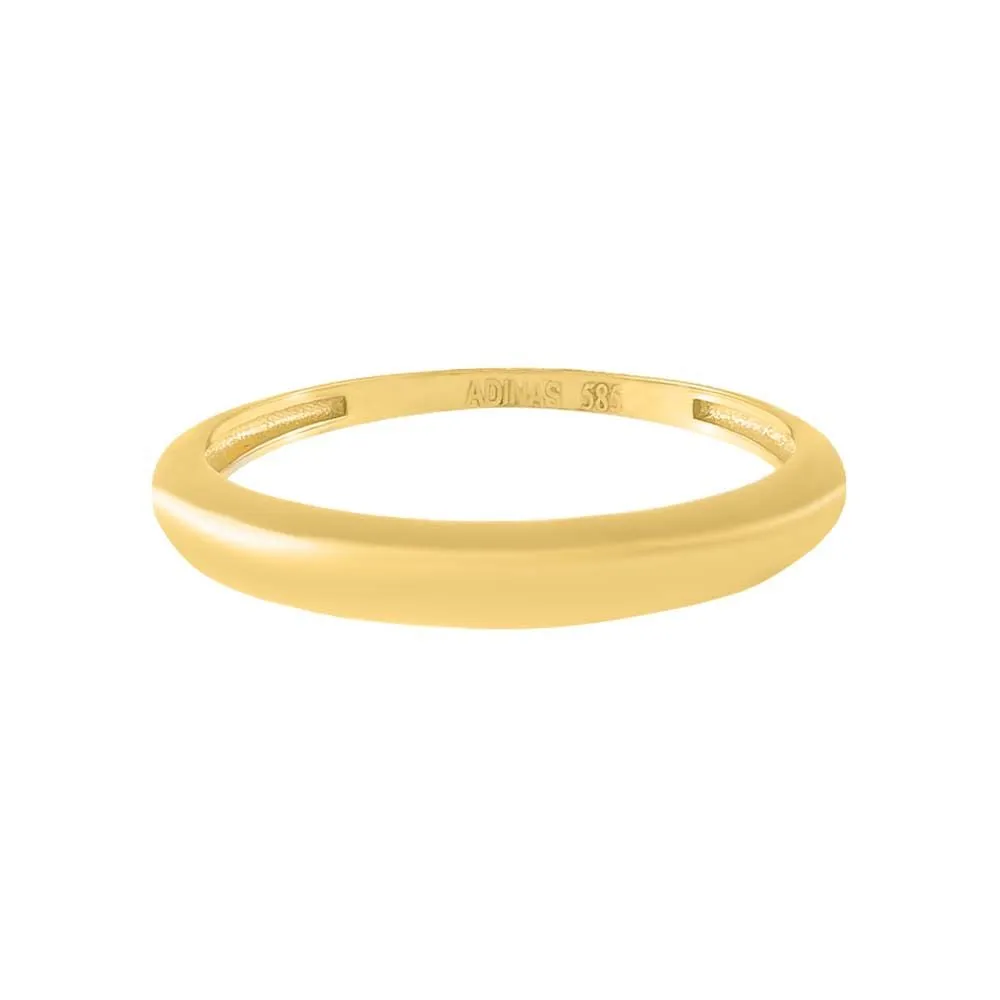 Thin Dome Ring 14K