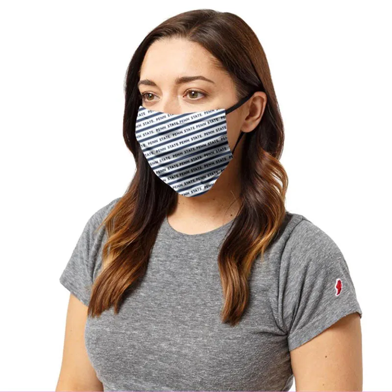 Three Layer Penn State Face Mask