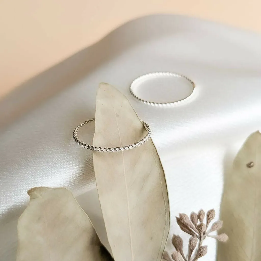 Tied Up Sterling Silver Ring