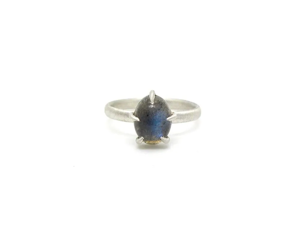 Tiny Labradorite Vanity Ring