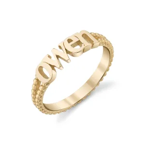 Tiny Name Ring