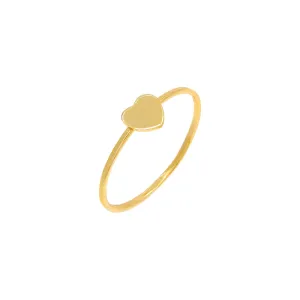 Tiny Solid Heart Ring